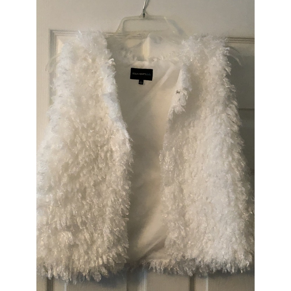 Sequin Hearts Girls Vest Size L